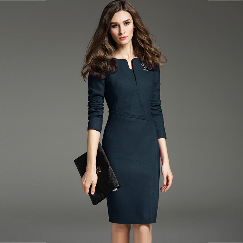 Formal  Mid-Sleeve Dress
