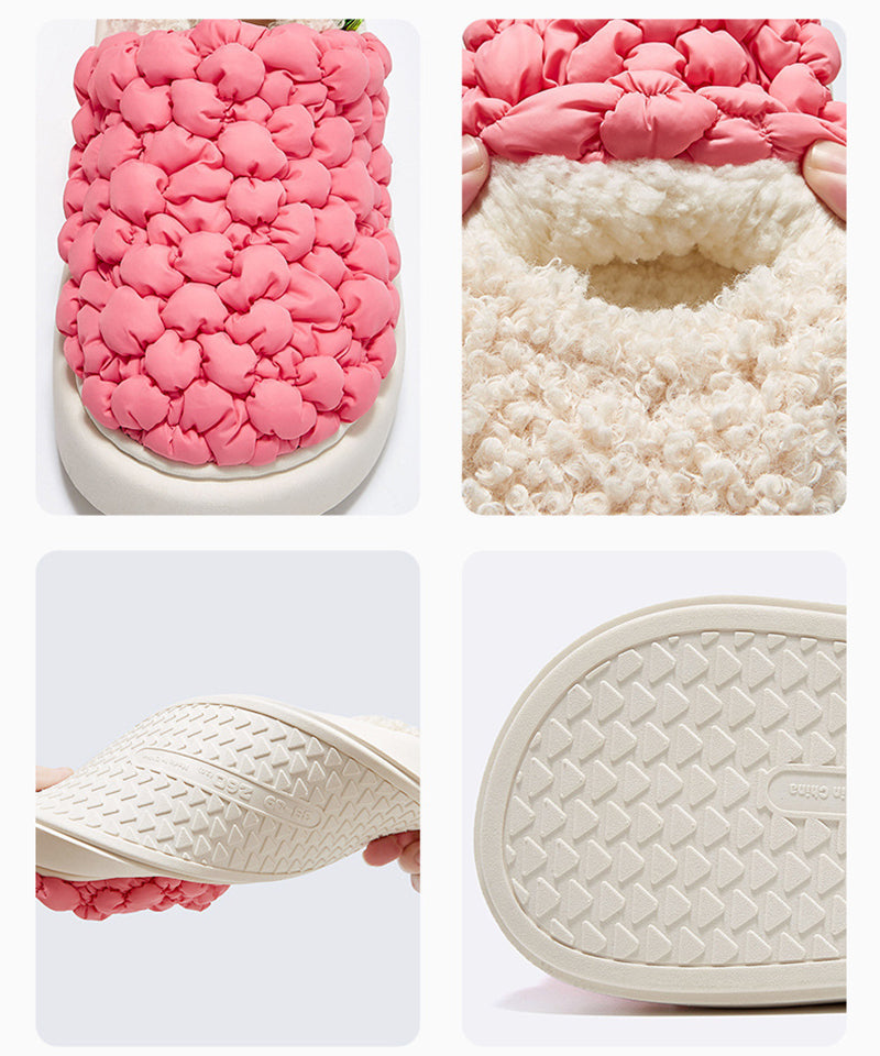 Bubbles Down Cotton Slippers For Women