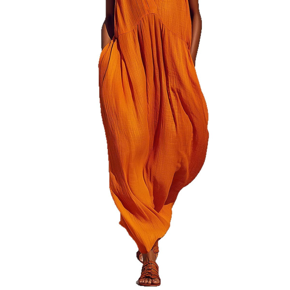 V-Neck Resort-Style Dress
