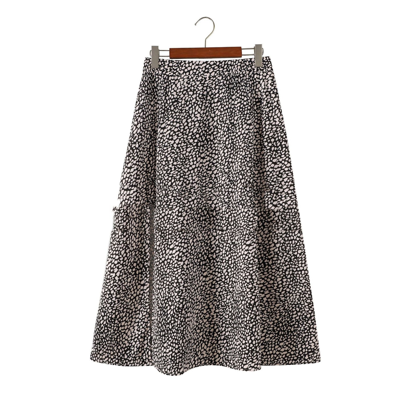 Women's Loose New Leopard Print Floral Long Skirt