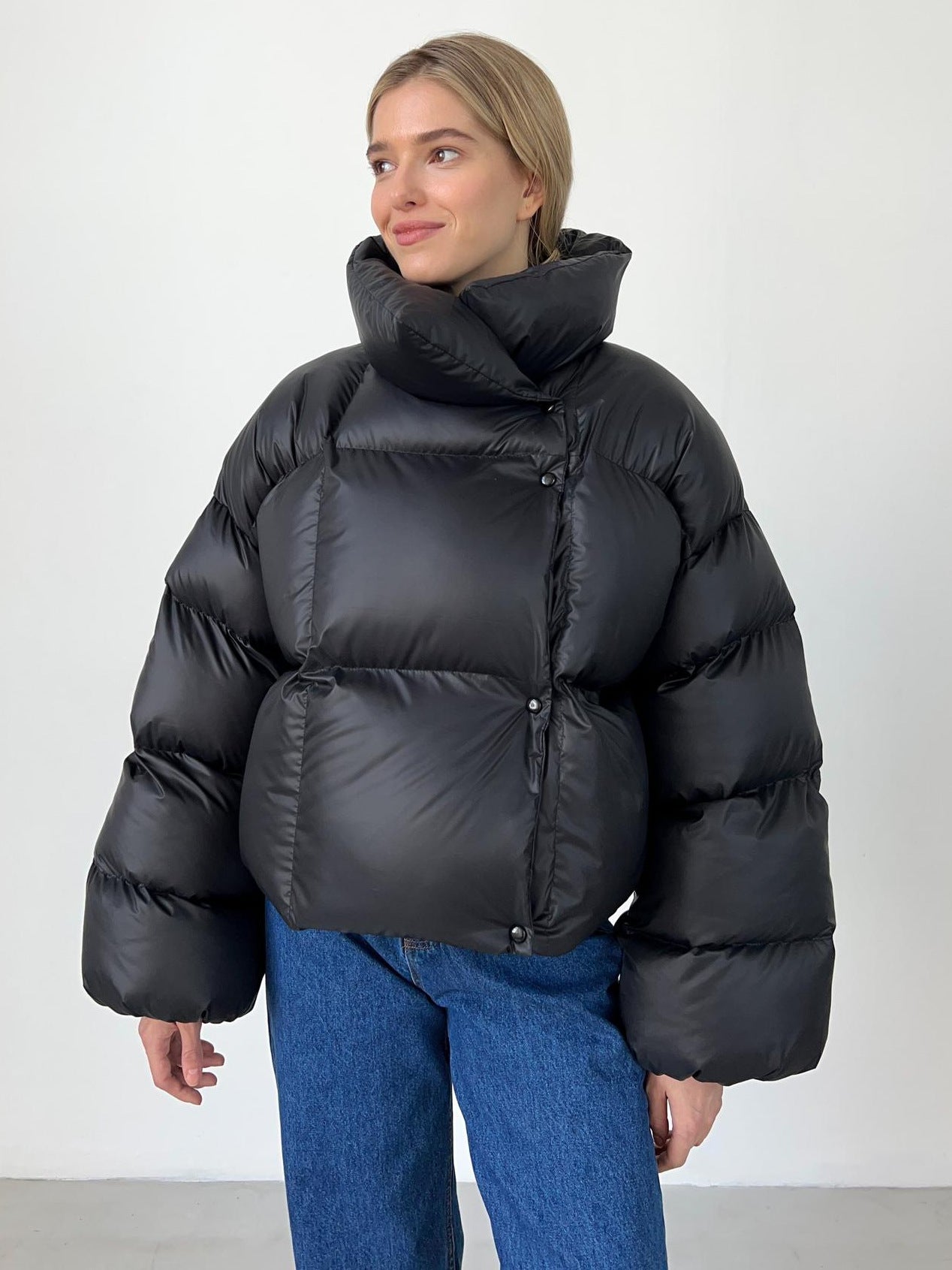 Fashion Bread Cotton-Padded Jacket For Women