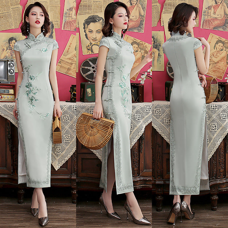 Side-Split Cute Chinese-Style Dress