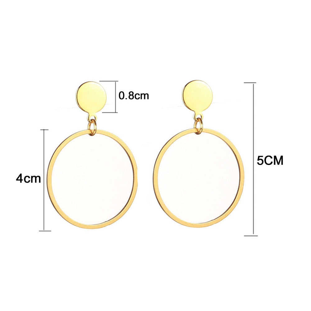 Women's Stainless Steel Big Hoop Earrings