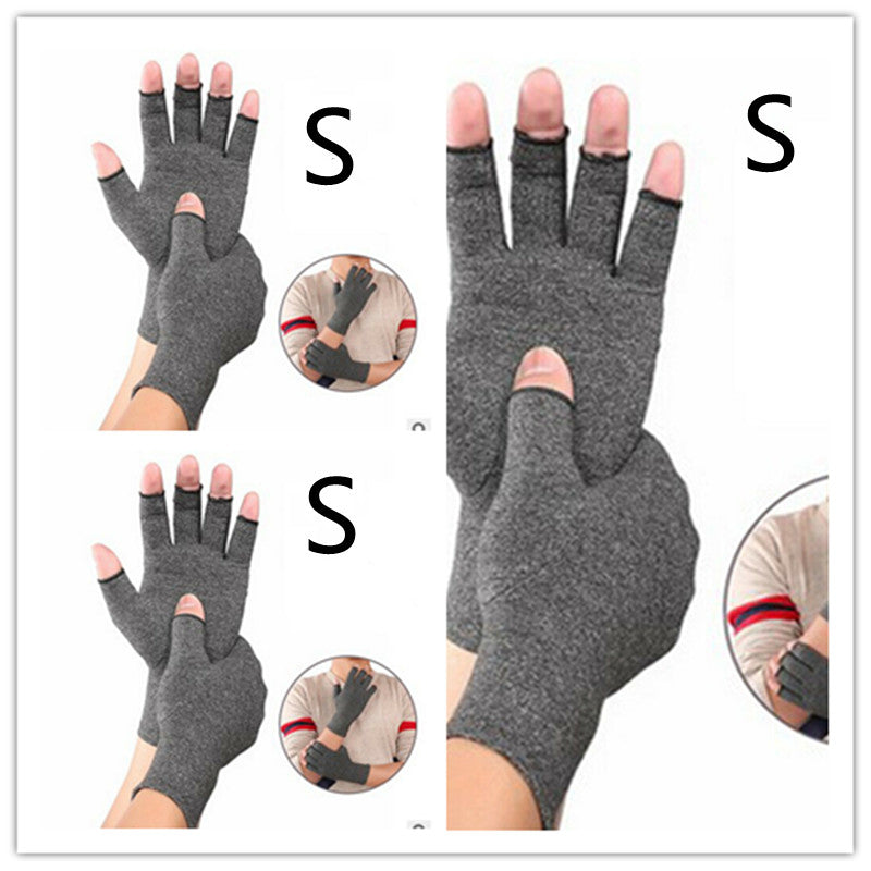 Non-Slip Breathable Health Care Nursing Half-Finger Gloves For Arthritis