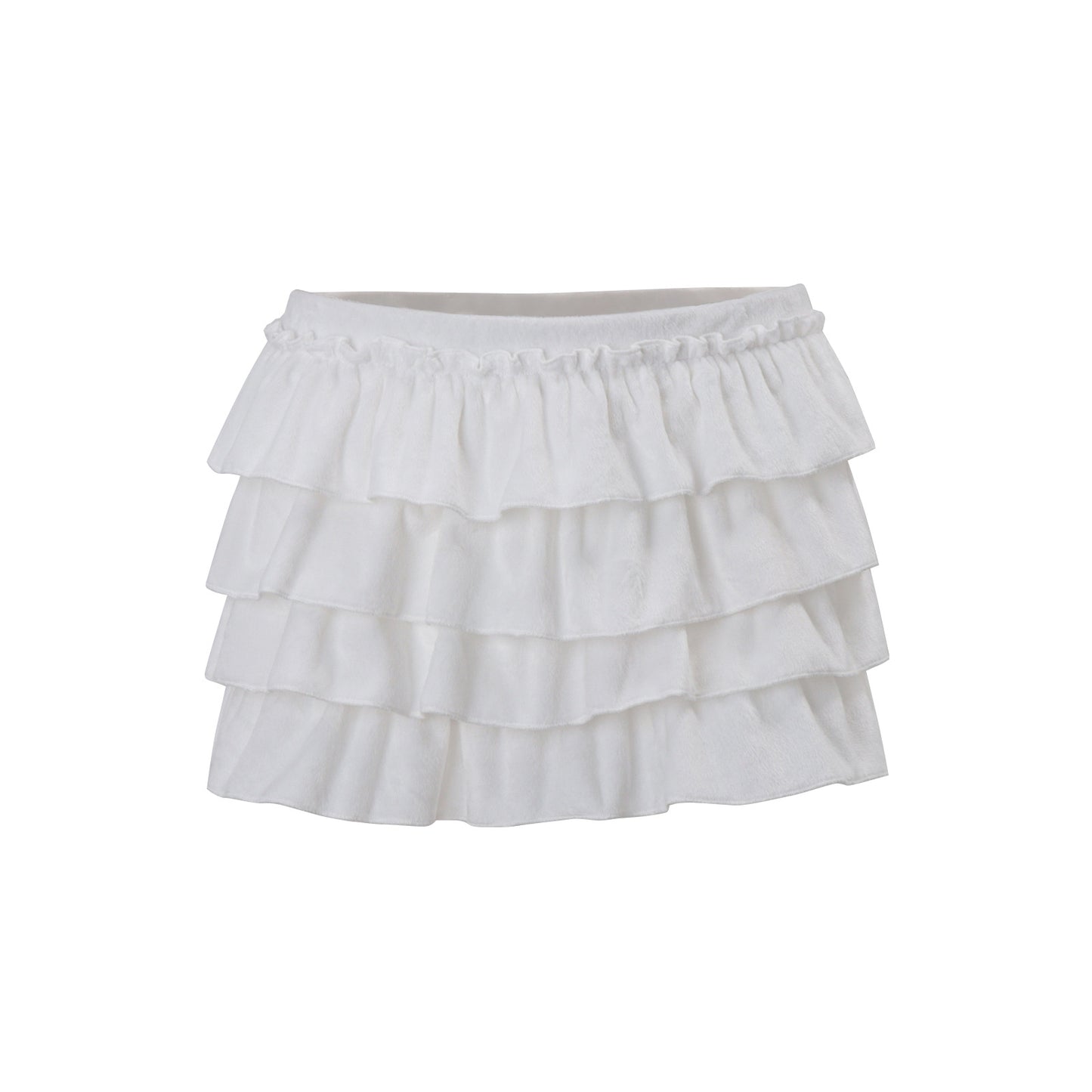 Cardigan Halter Top And Fashionable Tiered Mini Skirt Set