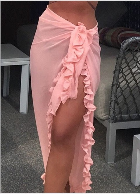 Sun-Proof Chiffon Lace Beach Skirt