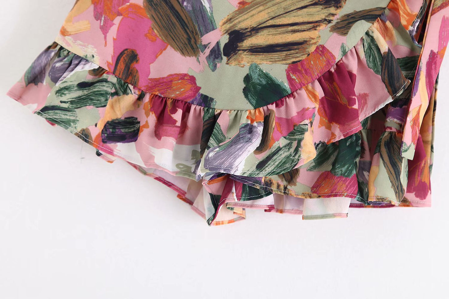 Printed short skirt