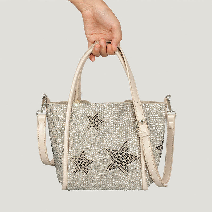 Rhinestone Shopping Handbag For Women