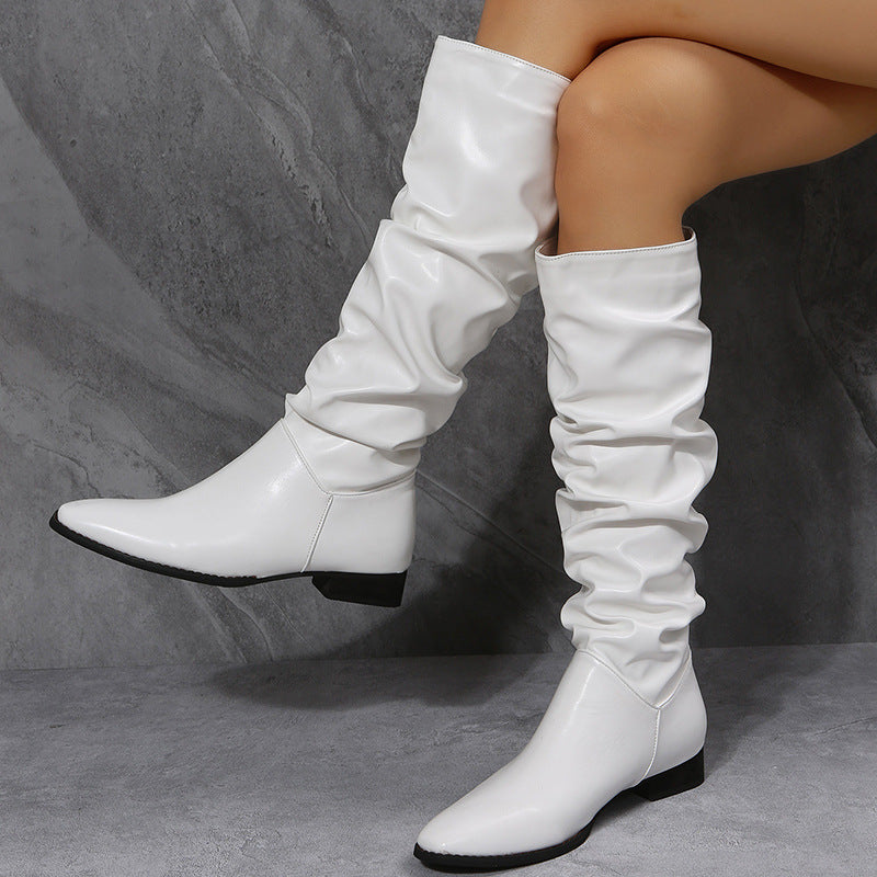 White "Cowboy" Boots