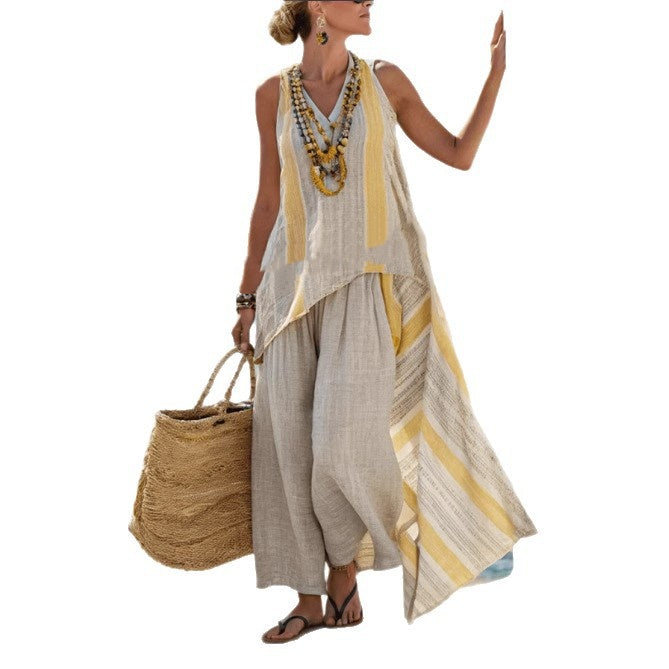 Holiday-Style Linen Outfit