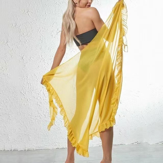 Sun-Proof Chiffon Lace Beach Skirt