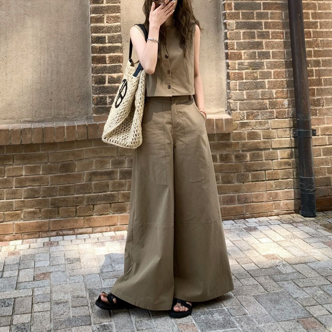 Versatile Casual Wide-Leg Pants Outfit