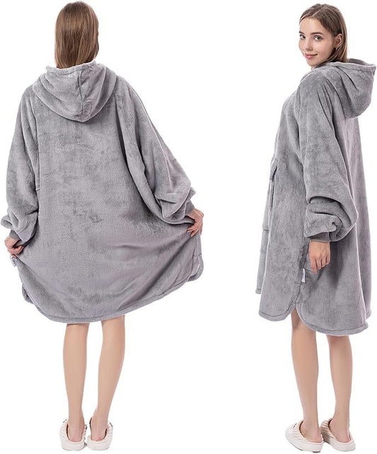 Cosy Blanket Hoodie Sweatshirt With Giant Pocket - US Only