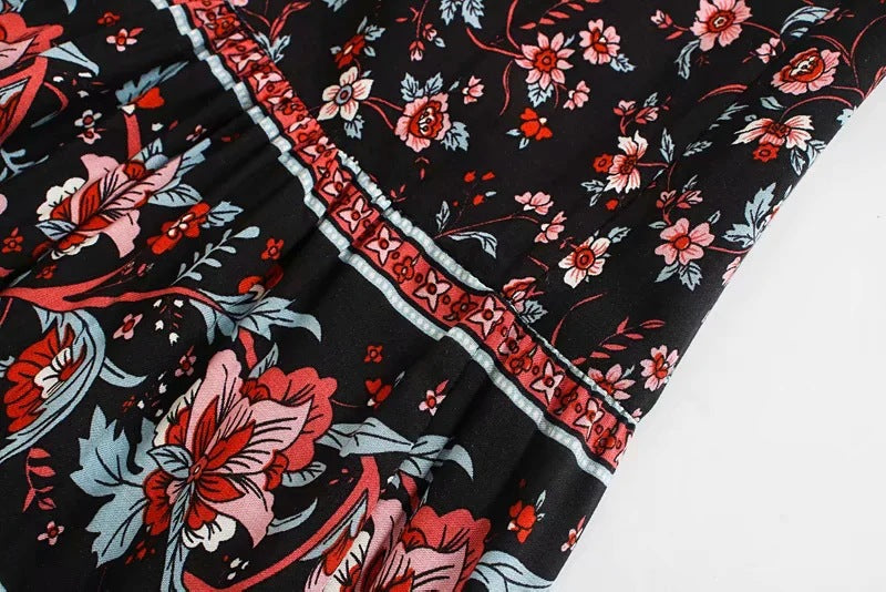 Women's Elastic Waist Positioning Rayon Skirt