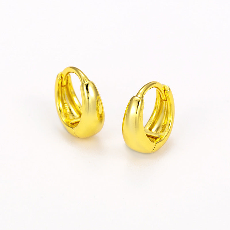 Gold-Plated Hoop Earrings