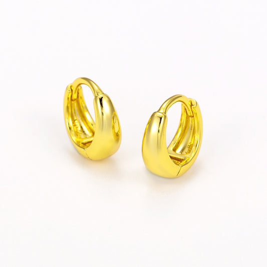 Gold-Plated Hoop Earrings