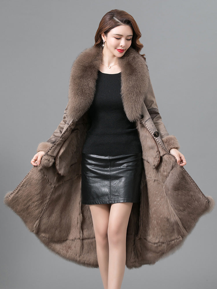 Real Fur Thickened Coat