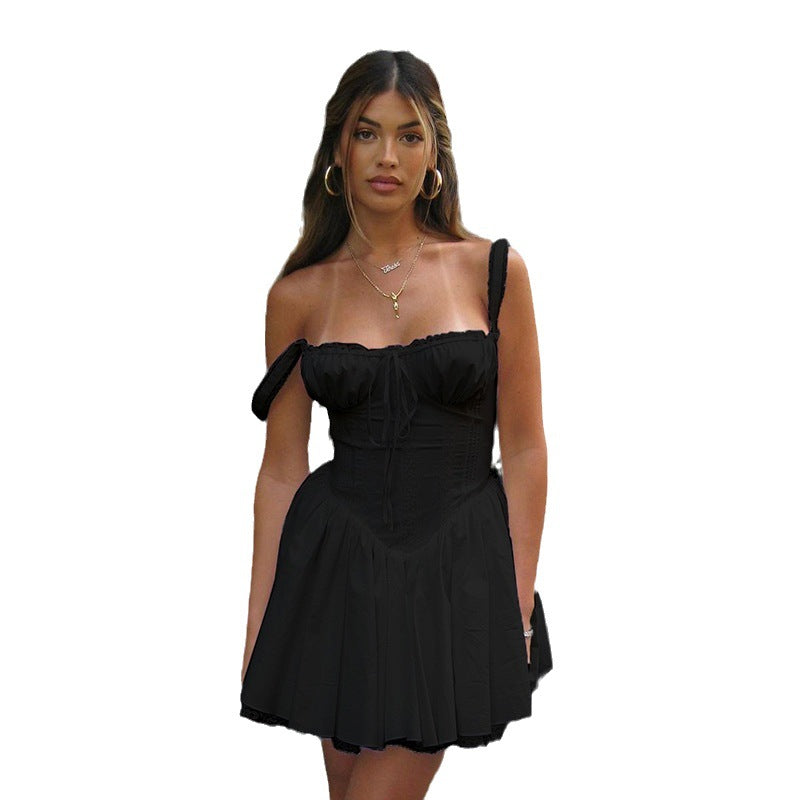 Lace Stitching Pure Desire Sling Dress