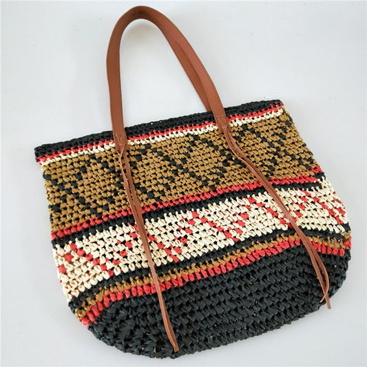 Hand-Woven Lingerie Straw Bag