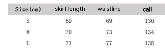 Low-Waist Retrol Long Skirt