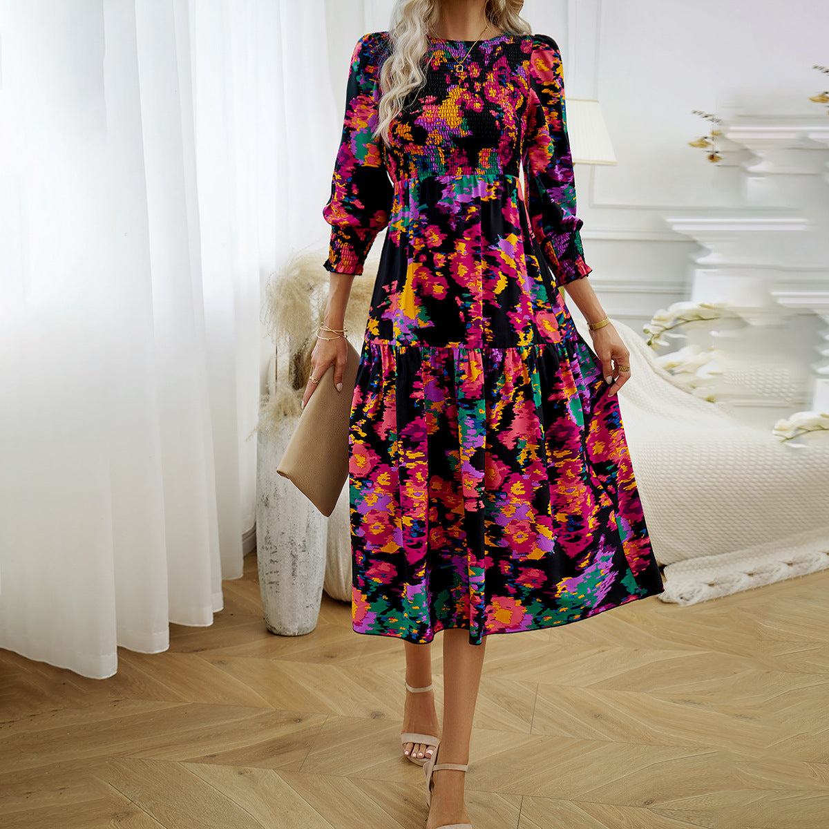 Printed Temperament Elegant Dress