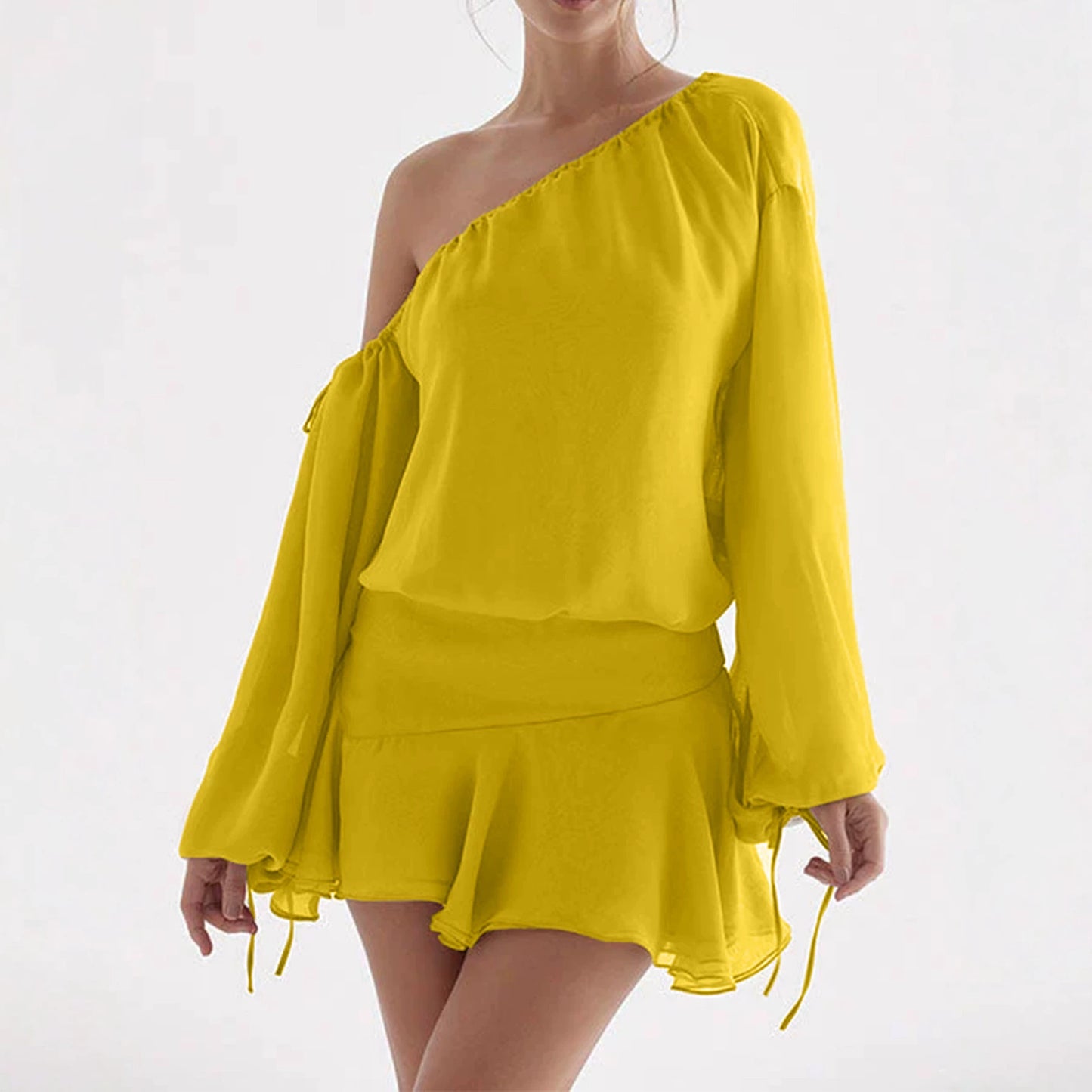 Chiffon Off-shoulder Dress For Women
