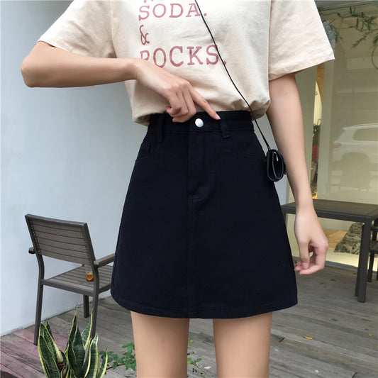 Black High-Waist Mini Skirt