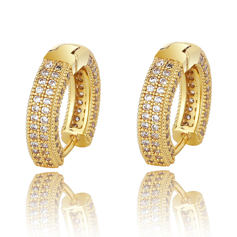 Zircon-Full Female Earrings