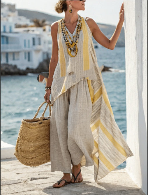 Holiday-Style Linen Outfit