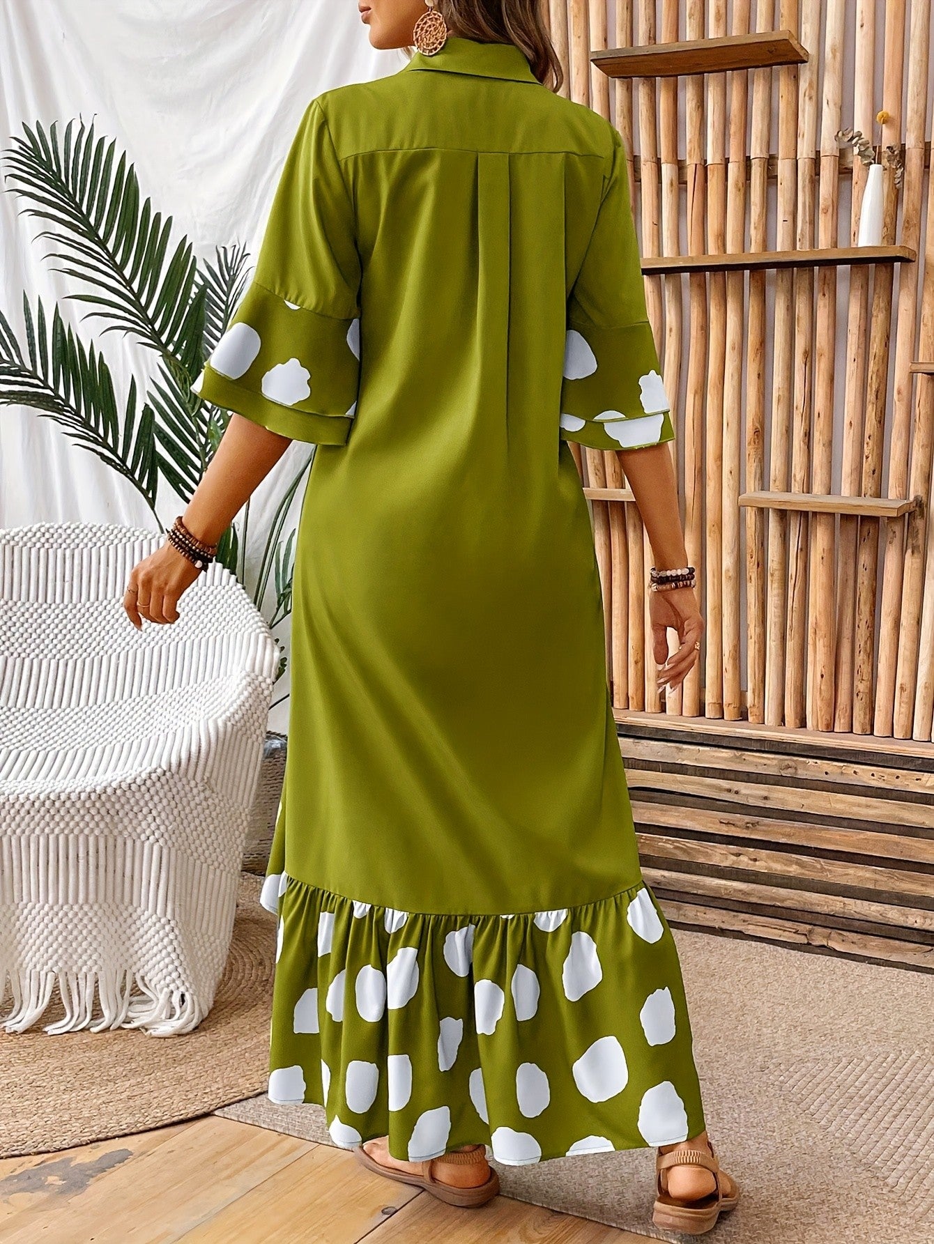 Fashion Trend Polyester Fiber Women's Dress