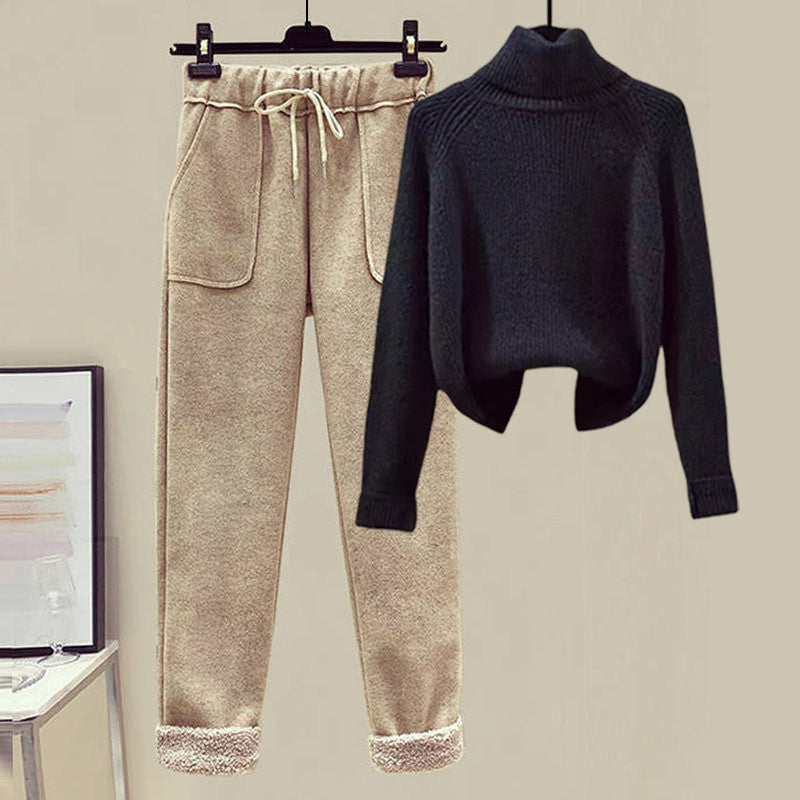 Lamb Wool Fur Three-Piece Outfit
