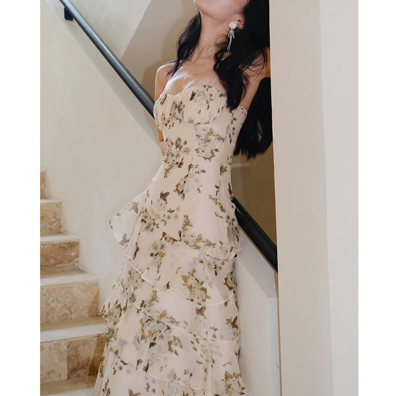 French-Style Hepburn Wind Snow Spin Dress