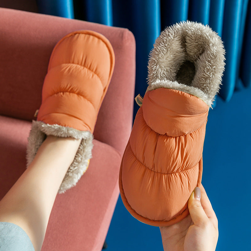 Thick Non-Slip Warm Cotton Slippers For Women