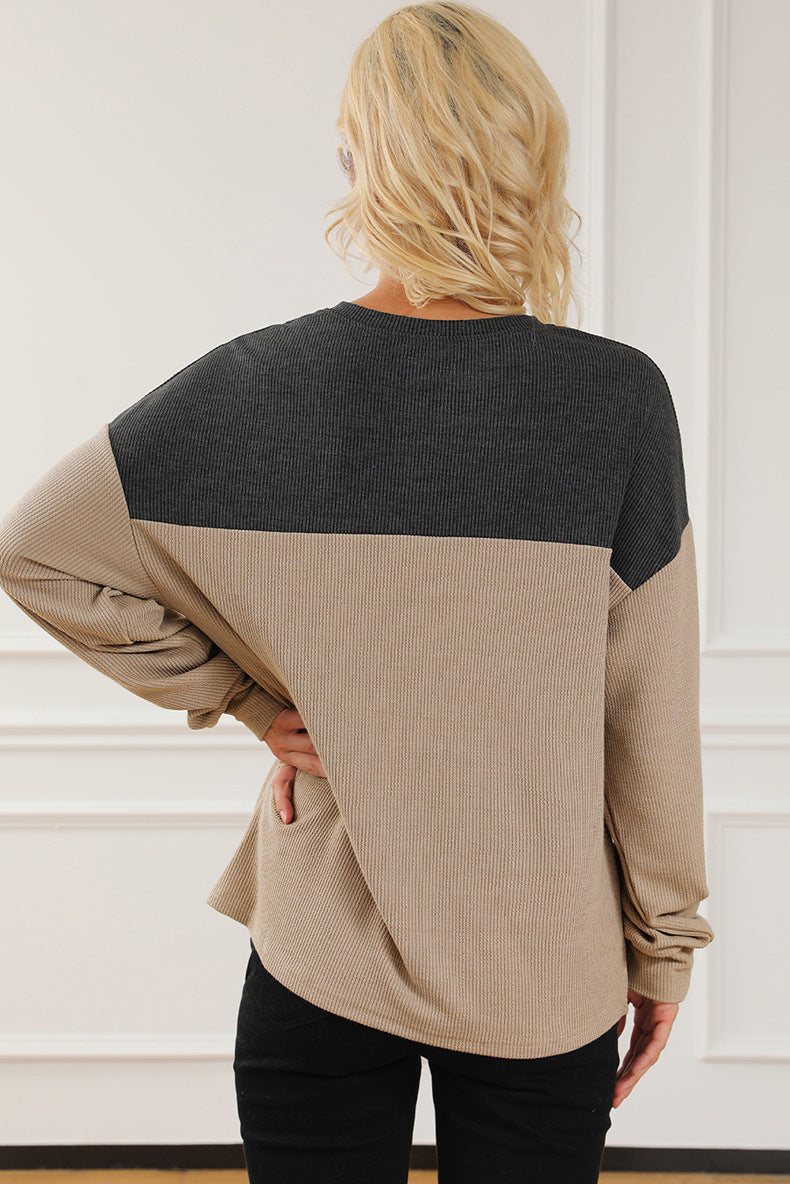 Long-Sleeve V-Neck Pullover