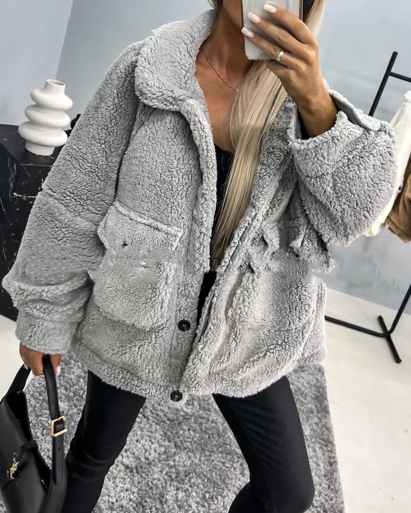 Posh Warm Loose Casual Long-Sleeve Coat For Women