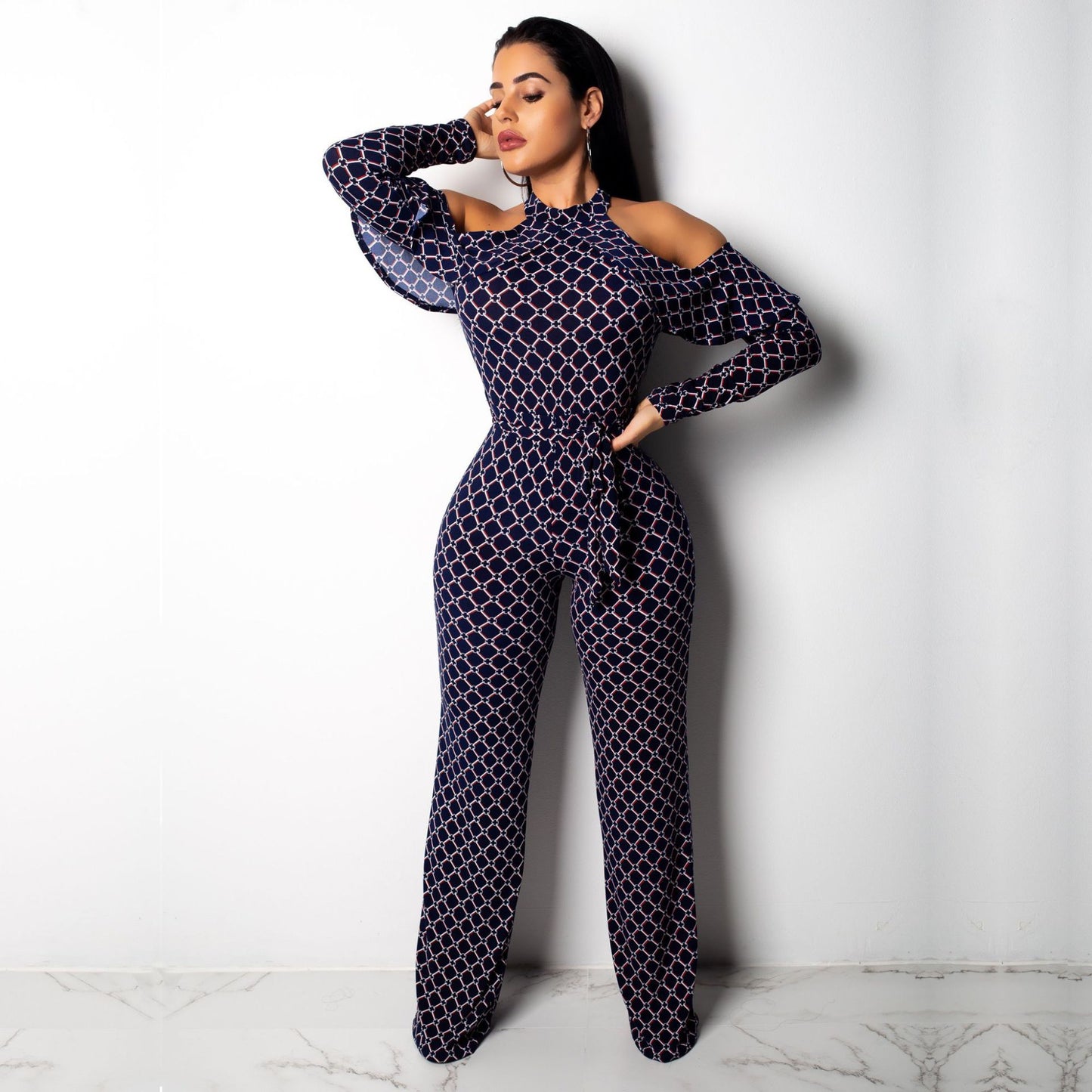 New Round-Neck Long Pants Jumpsuit