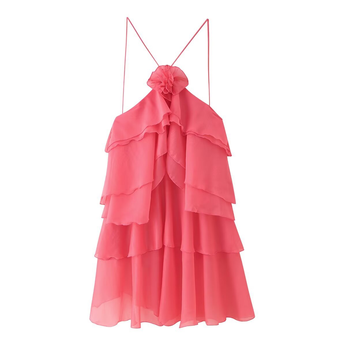 Layered Ruffles Short Dress