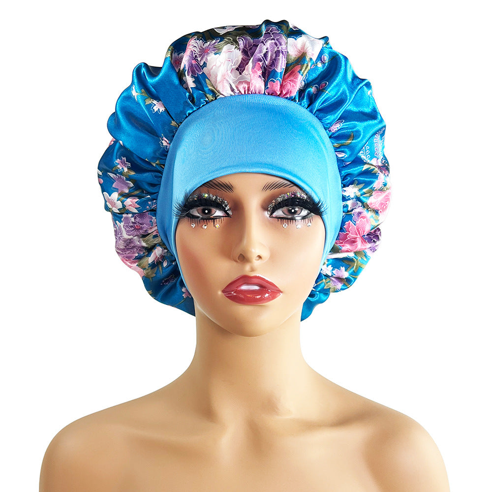 Satin Printing Beauty Shower/Night Cap