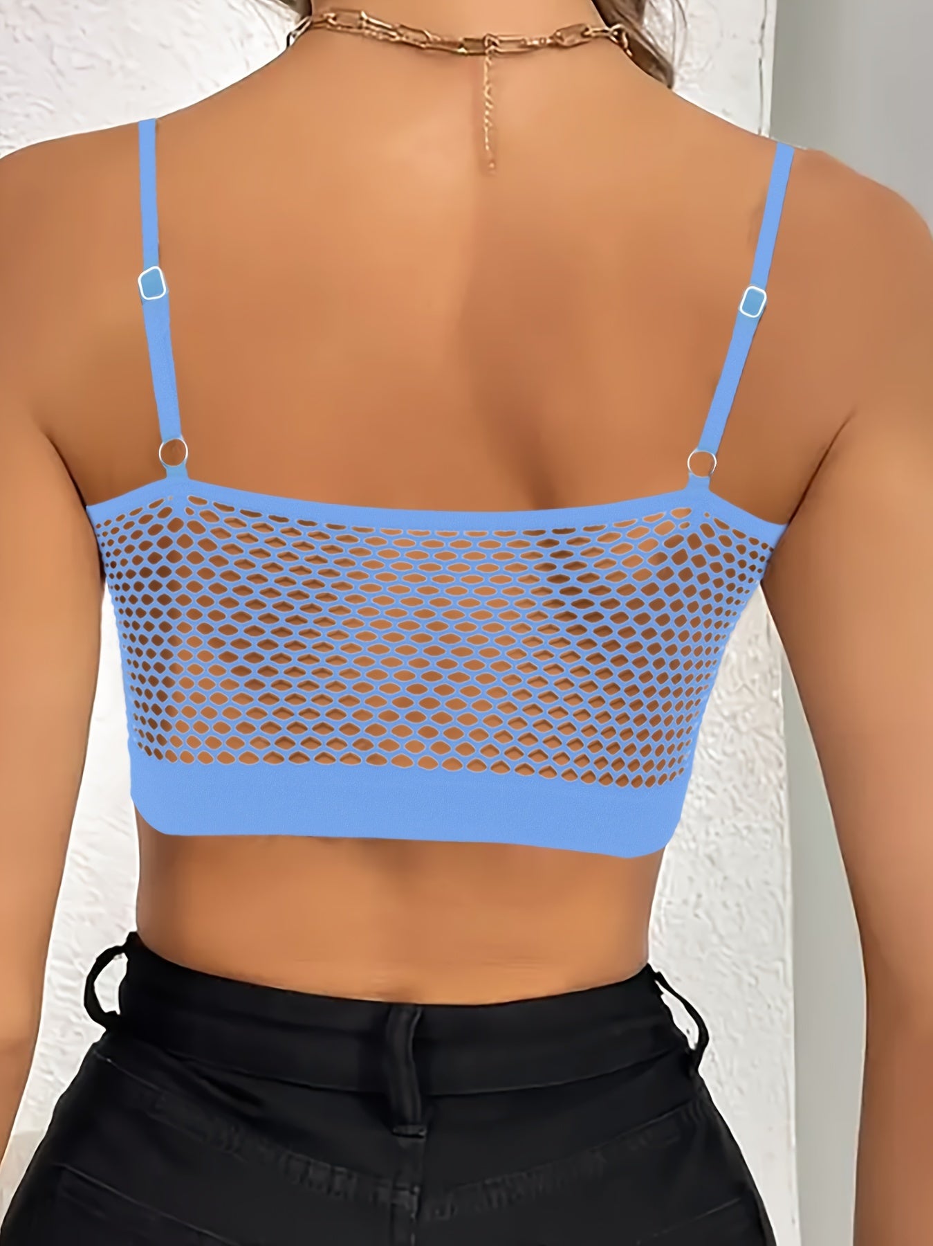 Solid Hollow-Out Bralette