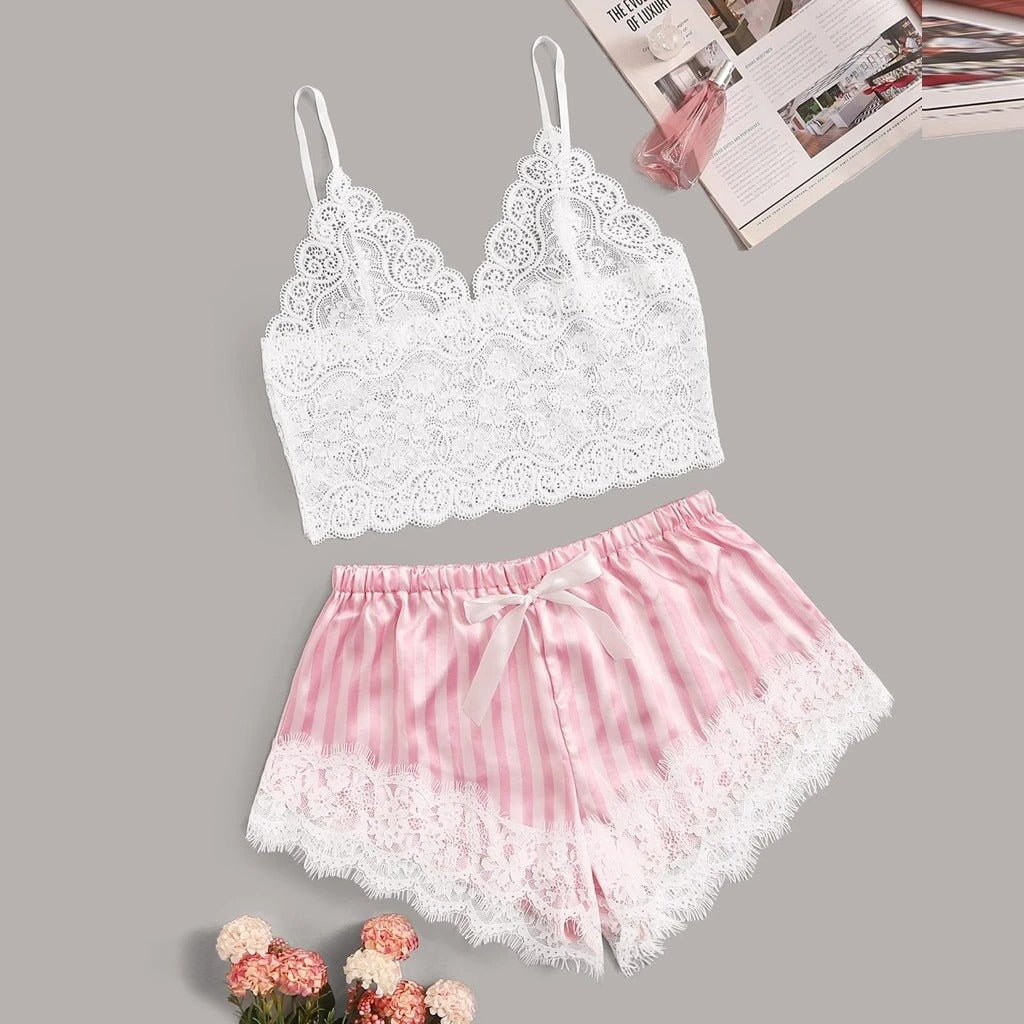 Lace Shorts & Top Lingerie
