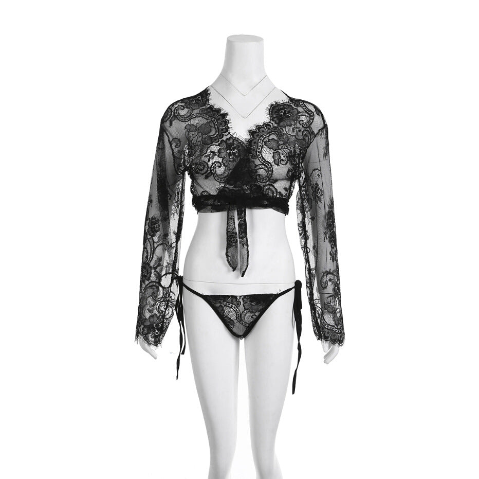 Lace Lingerie Beach Blouse