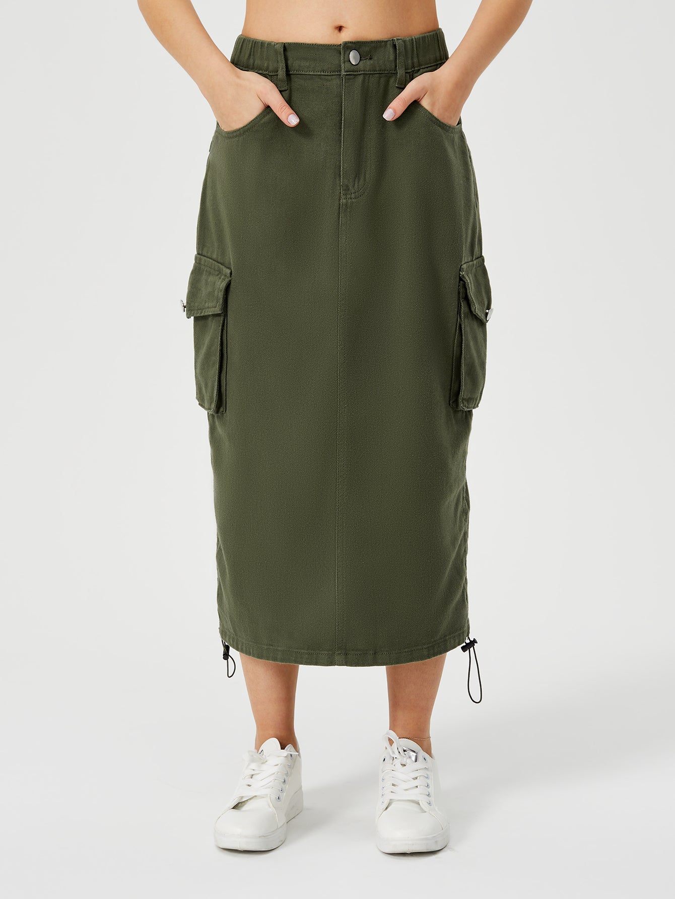 Cargo Long Skirt