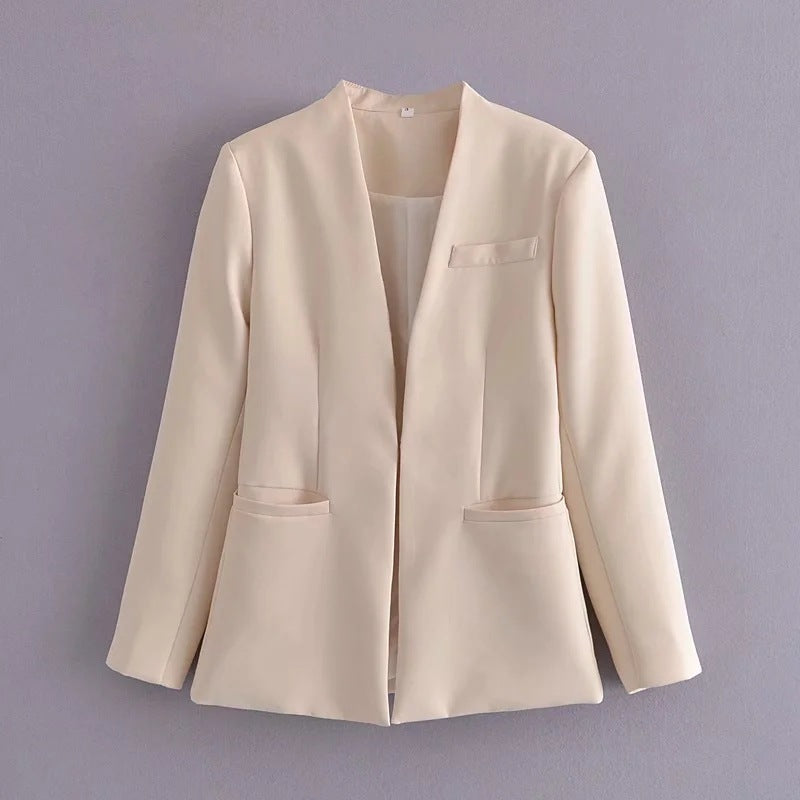 Ladies' New Solid-Colour Suit Jacket