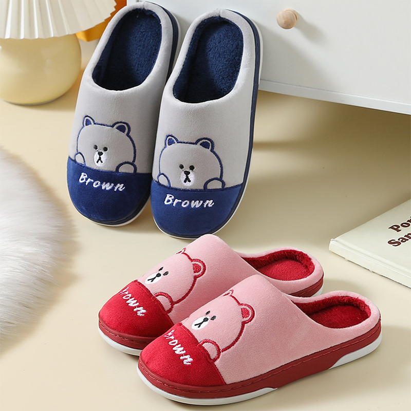 Bears Slippers - Warm Winter House Shoes For Women