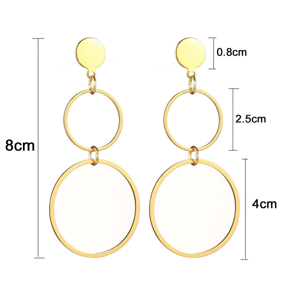 Women's Stainless Steel Big Hoop Earrings