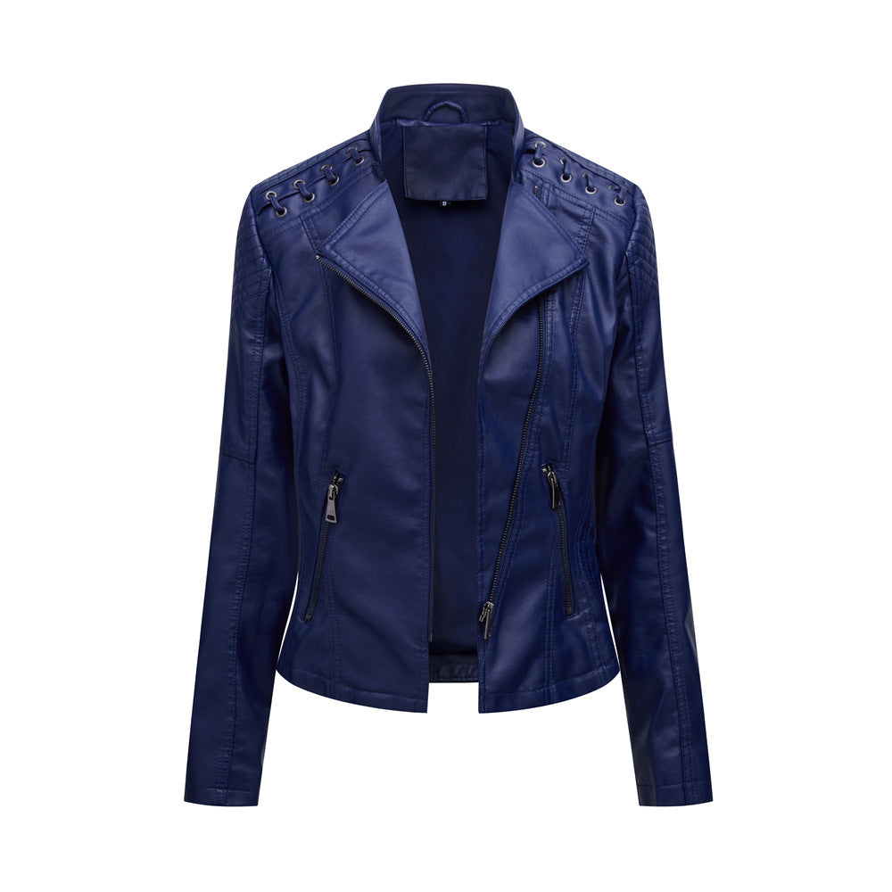 Slim Thin Leather Jacket