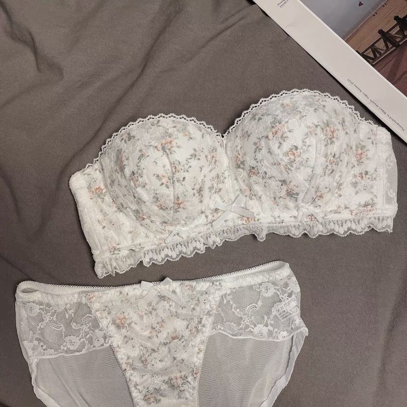 Sweet French Floral Lingerie Set
