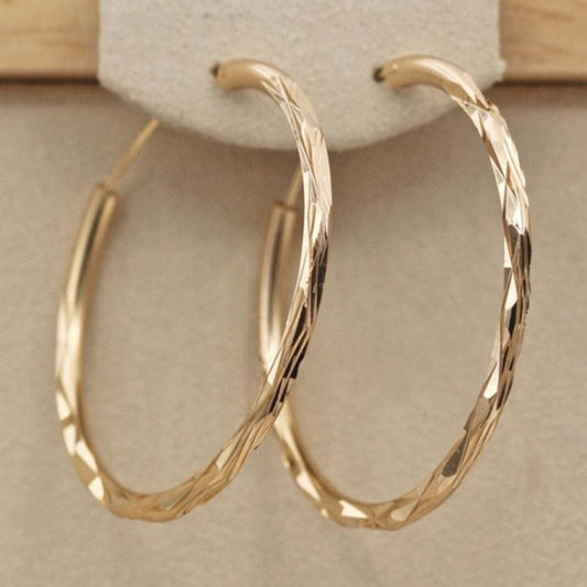 Hoop Earrings - 18k Gold-Plated