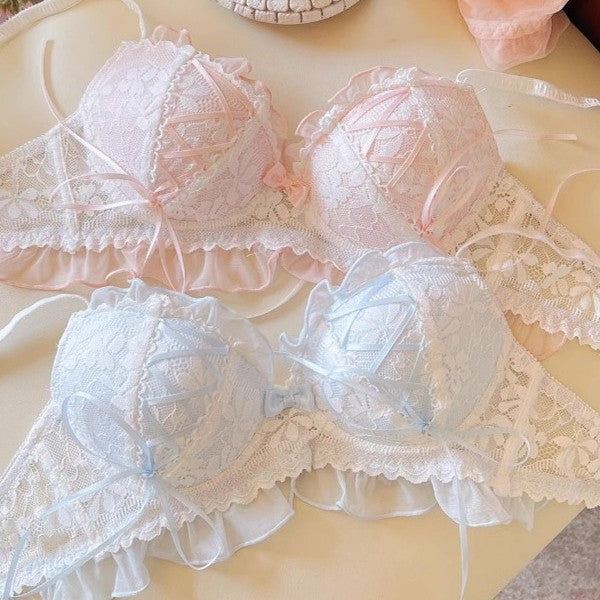 Japanese-style Lace Lingerie Set For Women