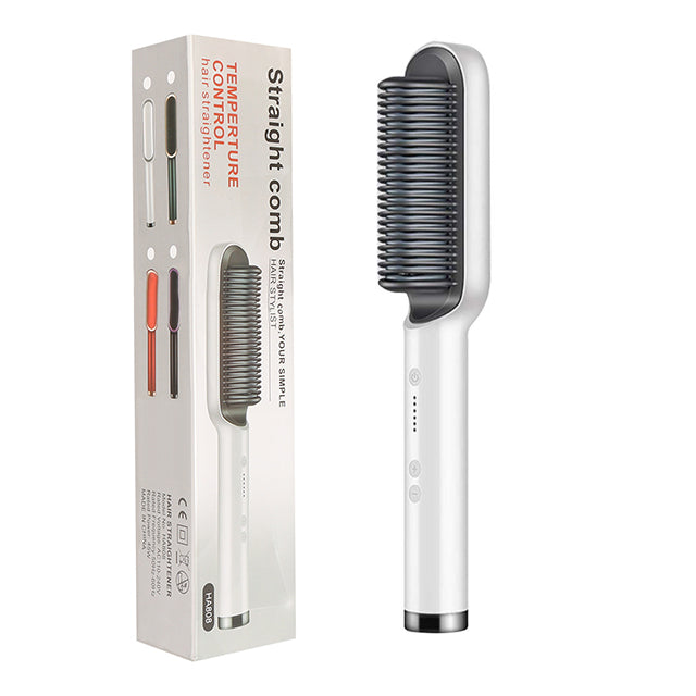 New 2-in-1 Hair Straightener -  Dual-Purpose Electric Hair Brush